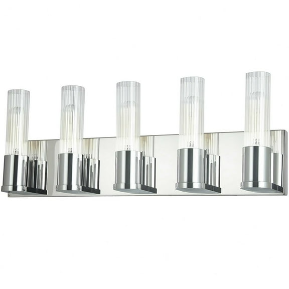 Dainolite - Tube - 5 Light Bath Vanity In Contemporary Style-8 Inches Tall and