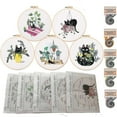 thumbnail image 1 of Hand Embroidery Kit for Beginners, 30 Pack Kits Embroidery Kit for Adults Embroidery Kit, 1 of 5
