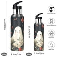 thumbnail image 2 of Yayeee 20oz Insulated Water Bottle Double Wall Stainless Steel with Flip Straw Lid, Happy Ghost, 2 of 7