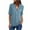 Blue dress shirts for women, variant on USSUMA Long Sleeve Tops for Women Trendy Plus Size Chiffon Zip up 3/4 Roll Sleeve Dressy Shirts Blouses V Neck Women's Tops Fall Autumn Work Casual Casual Tshirts Tunic Plus