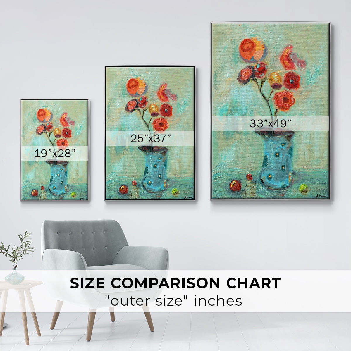 Orange Pop Framed Premium Gallery Wrapped Canvas - Ready to Hang