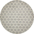 thumbnail image 1 of Unique Loom Treillis Tapis Design Treillis 12' 2 x 12' 2 Rond Gris Clair / Beige, 1 of 1