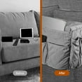 thumbnail image 4 of Hootek Sofa Armrest Organizer with 14 Pockets, Couch Caddy Remote Holder for Recliner, Non-Slip Arm Chair Storage Organizer, Waterproof, Foldable, Fits Most Sofas and Armchairs, Grey, 4 of 7