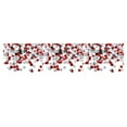 thumbnail image 4 of maskred Paper Scraps Beautiful Wedding Accessory Plastic Material Confetti Tabletop Ornament Shape Resistant for Party Decoration red silver15mm 3Set, 4 of 6