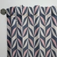 thumbnail image 3 of Designart 'Botanical Floral Retro Pattern III' Mid-Century Modern Curtain Panel, 3 of 5