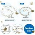thumbnail image 2 of 2 Pcs 2 Styles Bees Charm Knitting Row Counter Chains 0~9 Number Stitch Markers Acrylic Beads Crochet Stitch Marker Charms for Knitting Weaving Sewing Quilting Handmade Jewelry DIY, 2 of 9