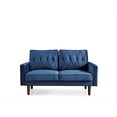 thumbnail image 4 of US PRIDE FURNITURE Tufted Cushion Back 57.5 Wide Loveseat-Dark Blue, 4 of 5