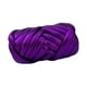 thumbnail image 5 of Hilo grueso, hilo voluminoso, tejido a mano, nudo trenzado, 500 g, hilo para tejer a brazo, longitud 15 m Púrpura, 5 of 9