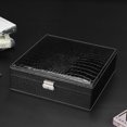 thumbnail image 1 of Jewelry Box, Storage Case, Dustproof Lock Design Saving Space For Home For Necklace Earrings, 1 of 8