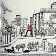 thumbnail image 2 of 24" White Philadelphia Daylight Skyline Lumbar Decorative Pillow, 2 of 4