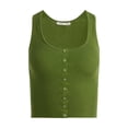 thumbnail image 2 of alice + olivia womens  Daryn Cropped Tank, l, 2 of 3