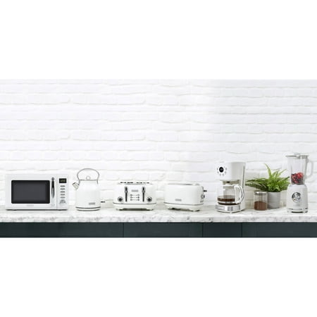 

Haden Heritage Toaster Kettle Coffee Maker Microwave Blender Set White