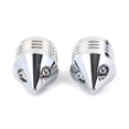 thumbnail image 2 of ZS Chrome Motorcycle Front Axle Cap Nut Cover Aluminum For Harley Electra Glide Sportster FLHX 2008-2016, 2 of 8