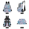 thumbnail image 4 of FORMRS Mini Backpack Purse for Women Travel Daypack Casual Shoulder Bag, Purple Art Pattern, 4 of 7