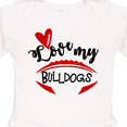 thumbnail image 4 of Inktastic Love My Bulldogs Football Boys or Girls Long Sleeve Baby Bodysuit, 4 of 5