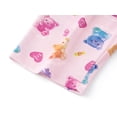 thumbnail image 6 of Beezizac Girls' Short Sleeve Pajama Set Cotton Slim Fit All-Over Bears & Hearts Print Soft Kids Sleepwear Size 8, 6 of 7