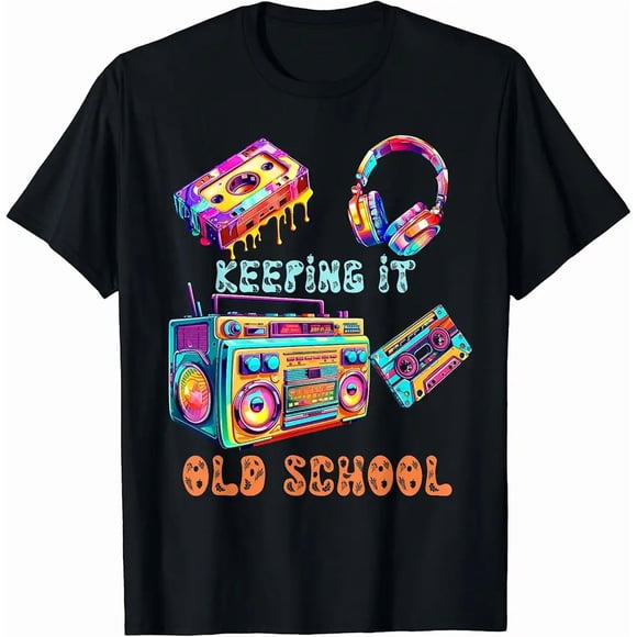 Old School Retro 90s Hip Hop Culture Nineties Music Graphic Unisex T-Shirt GS0237, up to size 5XL
