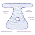 thumbnail image 2 of WiseWater Pack of 3 Washable Female Dog Diapers, Doggie Diapers, Reusable Pet Diapers, Puppy Diapers for Female Dog, Super-Absorbent Dog Wraps, S, 2 of 11