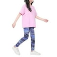 thumbnail image 2 of Esho 4-10T Girls Athletic Leggings Quick Dry Running Yoga Pants Dance Leggings Activewear, 2 of 8