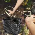thumbnail image 3 of Baoblaze Bike Basket Front Decor Cycling Basket Trendy Practical Front Basket Handlebar Basket for Riding Parks Picnics Street Black, 3 of 8