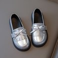 thumbnail image 3 of Big Black Bow Zapatos de Cuero de Niñas Princesa Mochilas Zapatos Suaves Vendidos Mary con Plantillas Gruesas, 3 of 7