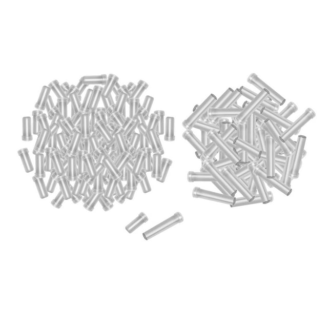 200x Soportes para tubos de agua florales, viales de tallo floral de PVC pequeños para guardar flores Claro