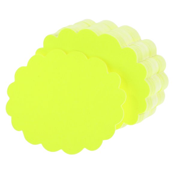KALLORY 100Ud Etiquetas De Precio Para Tiendas En Papel Amarillo Versátiles Para Y Supermercados