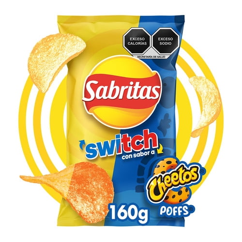Papas fritas Sabritas switch con sabor a Cheetos poffs 160 g