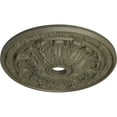 thumbnail image 3 of 30"OD x 3 7/8"ID x 3 1/4"P Flagstone Ceiling Medallion (Fits Canopies up to 3 7/8"), Hand-Painted Spartan Stone, 3 of 6