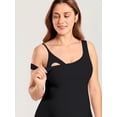 thumbnail image 3 of MOMANDA Maternity Nursing Tank Tops with Built In Bra, V Neck, 3 of 4