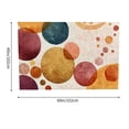 thumbnail image 4 of flowers circles dots Home Wall Tapestry Art, 100% Polyester Tapestry Home Decor, Wall Hanging for decorative wall hanging, decorative bedroom, living room decoration, 4 of 7