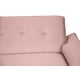 thumbnail image 2 of Galiano Sala Esquinera Convertible Sofá Cama Lino Palo de Rosa Makora Moderno, 2 of 8
