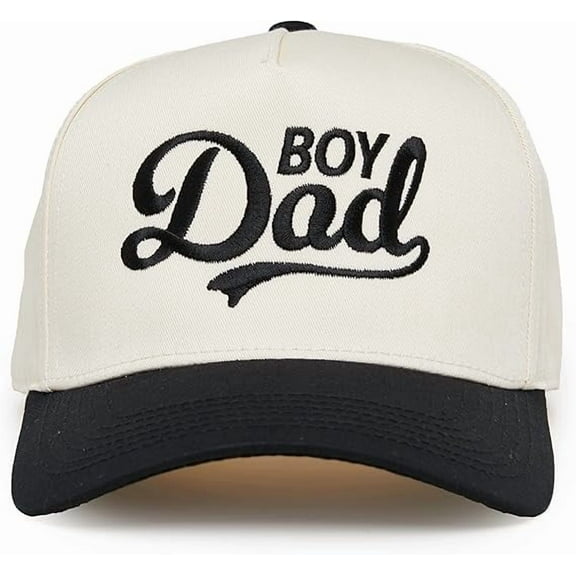 Boy Dad Trucker Hat, Embroidered Baseball Cap for Proud Fathers, Stylish Dad Gift, Adjustable Snapback Hat for Men