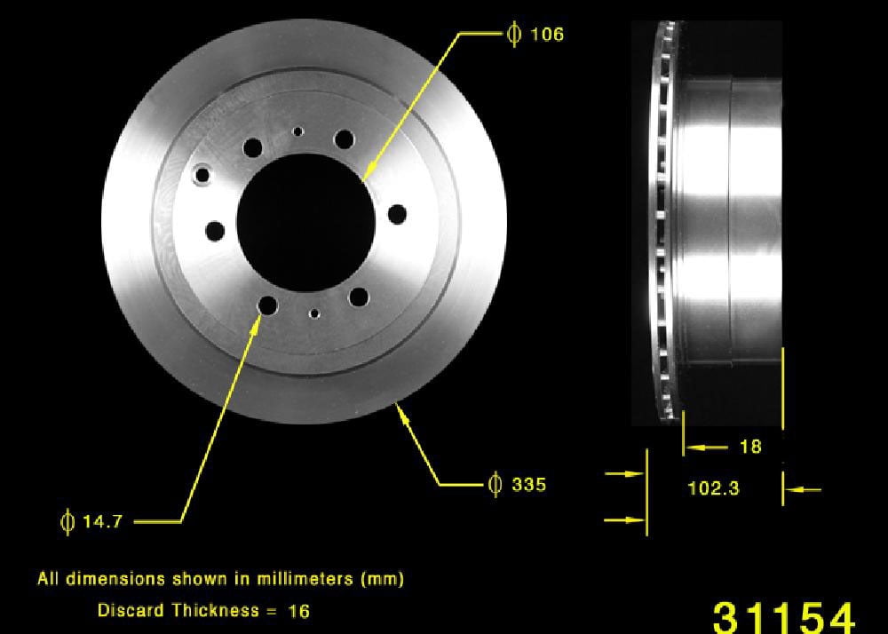 Bendix PRT1878 Premium Brake Rotor
