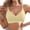 Light yellow, variant on Gkeoshab Sports Bras for Women Women's High Support Wireless Bra Comfort Bralette Breathable Beige L