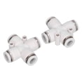 thumbnail image 2 of Quick Connect Tube Fitting,20Pcs Pneumatic Quick Connector Way Pneumatic Connector Air Hose Connectors Industry-Leading Standards, 2 of 8