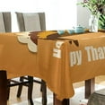 thumbnail image 3 of 60"x60" Thanksgiving Turkey Tablecloth, Waterproof Washable Polyester Square Table Cover, Durable Tablecloth for Kitchen Dining Table Party Decor, 3 of 7