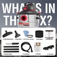 thumbnail image 3 of Aspiradora Húmeda y Seca Shop-Vac Tanque Acero Inoxidable 8 Galones Portátil con Accesorios Multifun, 3 of 8