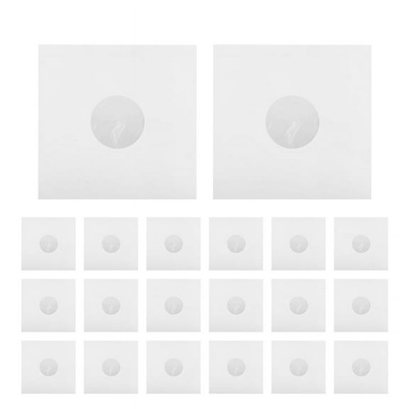 20 Pieces 12Inch LP Record Cover Resealable Outer Sleeves Paper Bag Vinyl Record Storage Bags