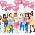thumbnail image 5 of 30 PCS Heart Balloons, 18 Inch Foil Heart Shaped Balloons Helium Mylar Balloons Foil Balloon for Women Kids Valentines Day Decoration Birthday Wedding Proposal Bridal Bachelorette Party Decor, Pink, 5 of 7