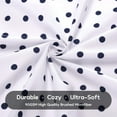 thumbnail image 4 of Sleep Zone Kids Full Size Bed Sheets Set 4-Piece - Super Soft & Cute Kids Sheet Set with Flat Sheet, Fitted Sheet, Pillowcase (Full, Polka Dots Orange), 4 of 6