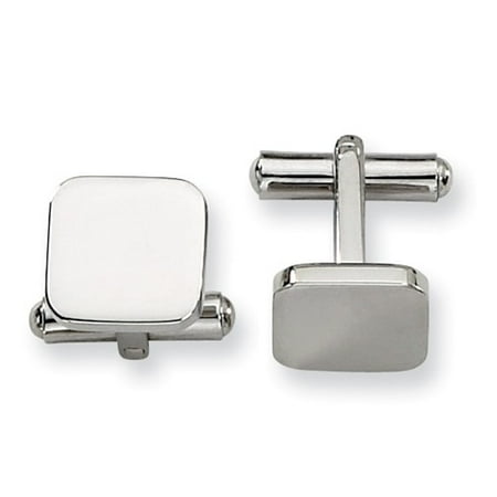 Stainless Steel Engravable Cuff Links