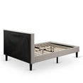 thumbnail image 5 of East West Furniture 2-piece Wood Platform Bedroom Set in Mist Beige/Urban Gray, 5 of 8