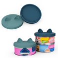 thumbnail image 1 of Tapas de silicona OHMO para latas de comida para mascotas, paquete de 2 unidades, para gatos y perro, 1 of 6