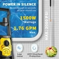 thumbnail image 6 of CAFORKP 2000PSI Electric Pressure Washer,1.76 GPM Power Cleaner with 30ft Hose & 5 Nozzles, 6 of 11