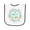 White and Navy, variant on Inktastic My First Easter Pastel Colored Wreath Baby Terry Cloth Bib