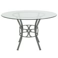 thumbnail image 3 of Flash Furniture Carlisle 48'' Round Glass Dining Table with Silver Metal Frame, 3 of 3