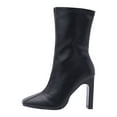 thumbnail image 6 of Square Toe Ankle Boots for Women Zip up Stiletto Heels Trendy Sexy Dressy Elastic Gogo Booties, 6 of 7