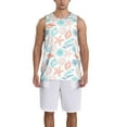thumbnail image 4 of Easygdp Cartoon Dinosaurs Men's Mesh Basketball Jersey Quick Drying Sleeveless Shirts Fitted Muscle Tank Tops Sport Round Neck T-Shirt - 3X-Large, 4 of 9