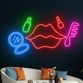 thumbnail image 4 of Handmadetneonsign Beauty Make Up Artist Neon Sign, Cosmetics Neon Light, Beauty Led Sign Decor, 4 of 5